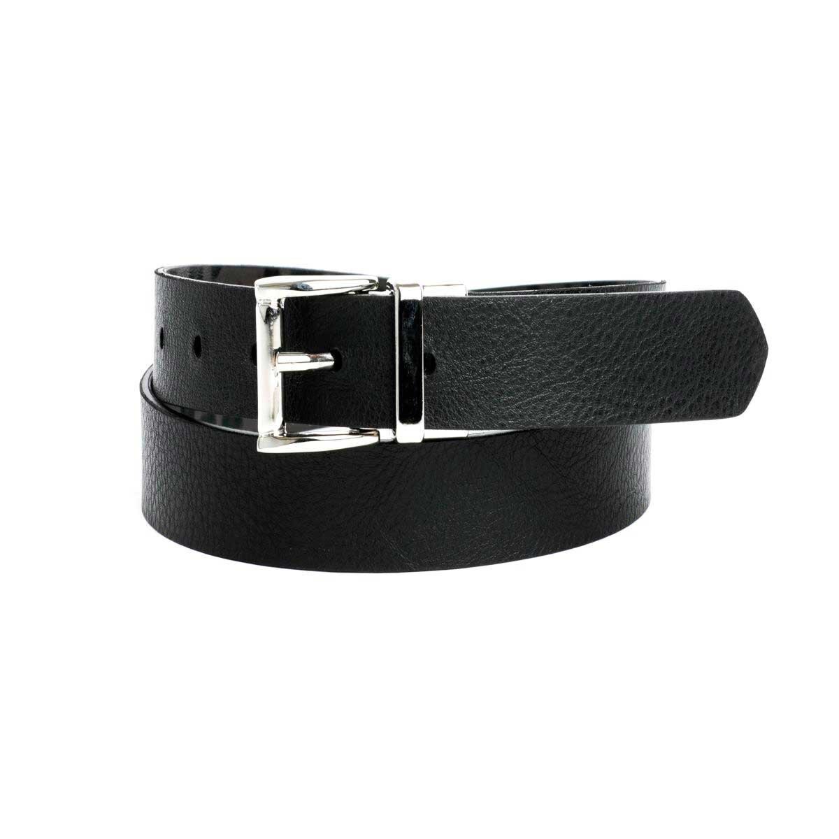 Cinturón Negro Fibra de Cuero Reversible Dockers para Dama