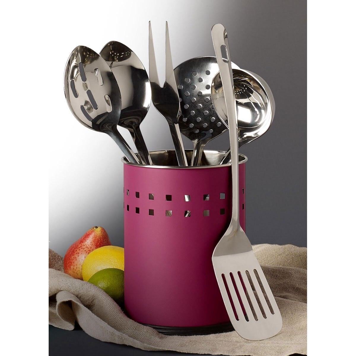 Set 7 Utensilios Acero Inoxidable Rosa Ttuu8790 Tabletops