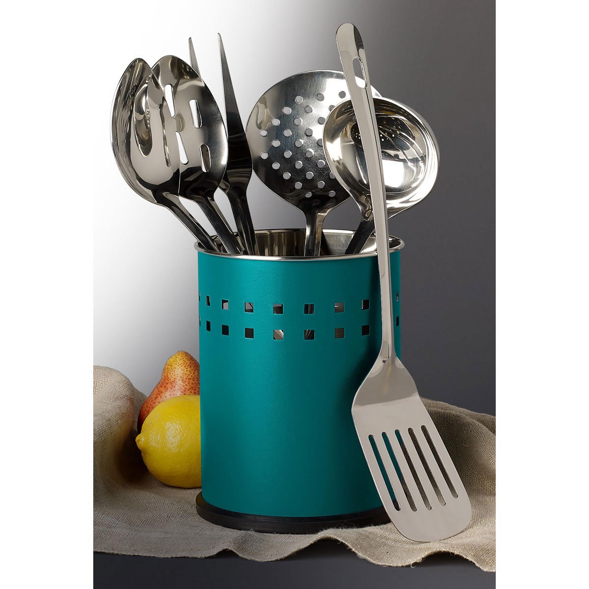 Set 7 Utensilios Acero Inoxidable Verde Ttuu8792 Tabletops