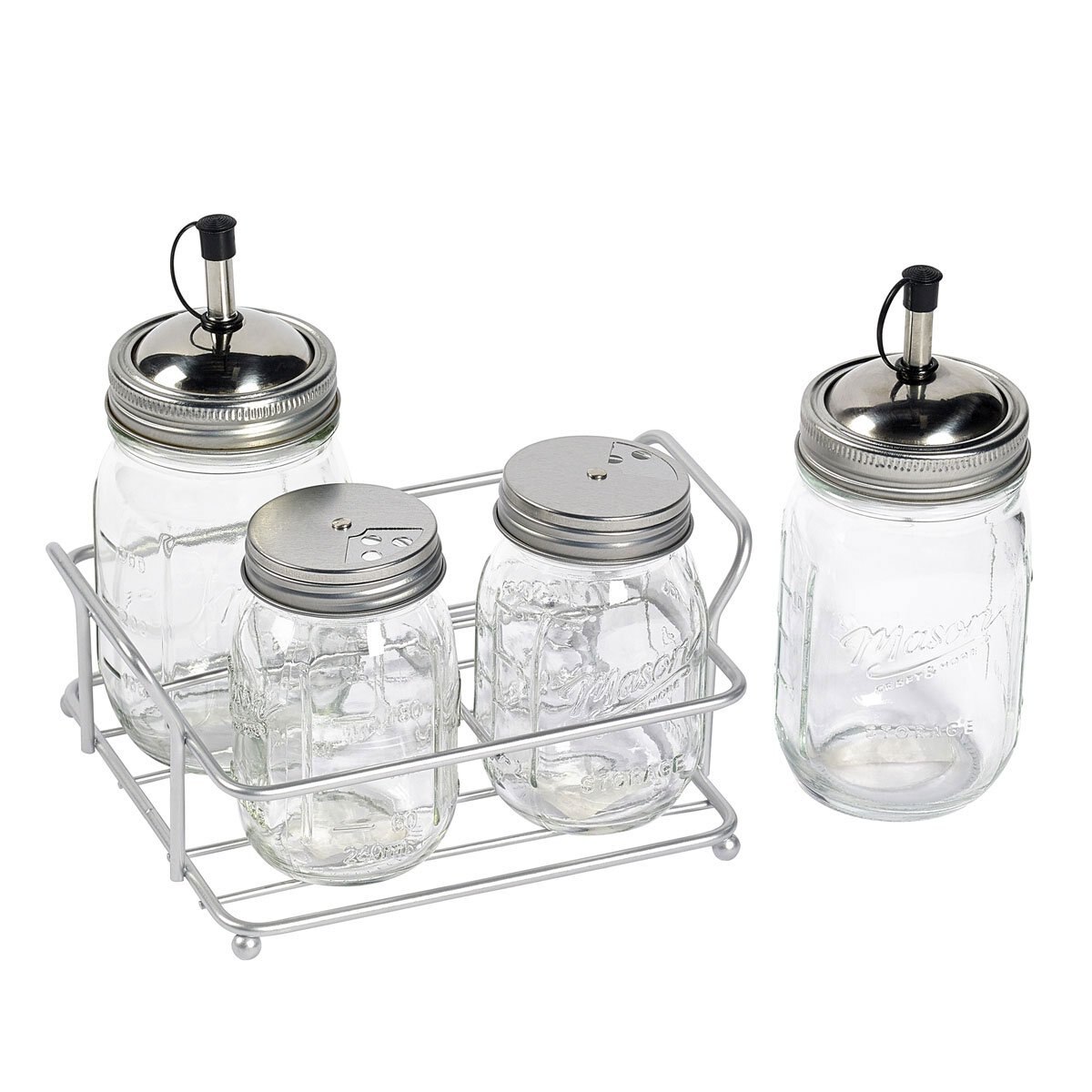 Set 5 Mason Glass Ttus363 Tabletops