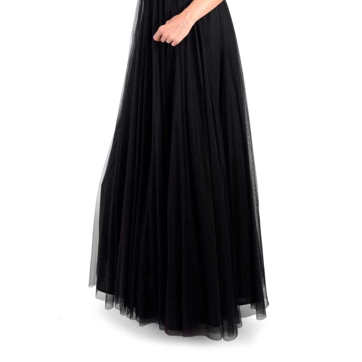 Vestido Largo Falda Tul Talle Licra