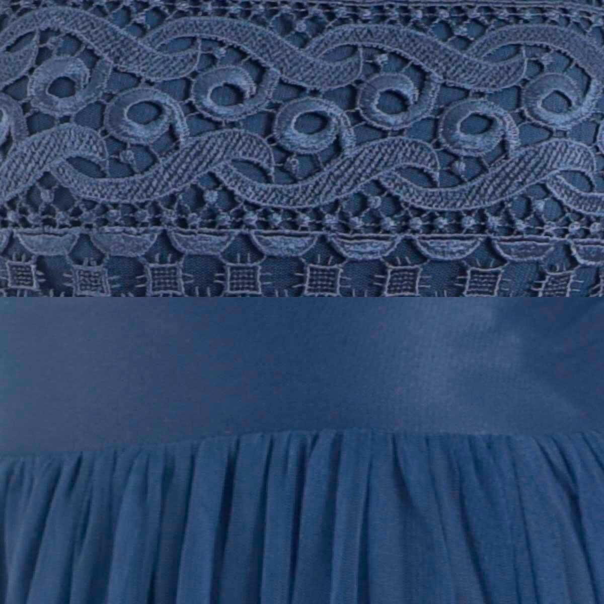 Vestido Largo Chiffon en Busto Nikki Italy