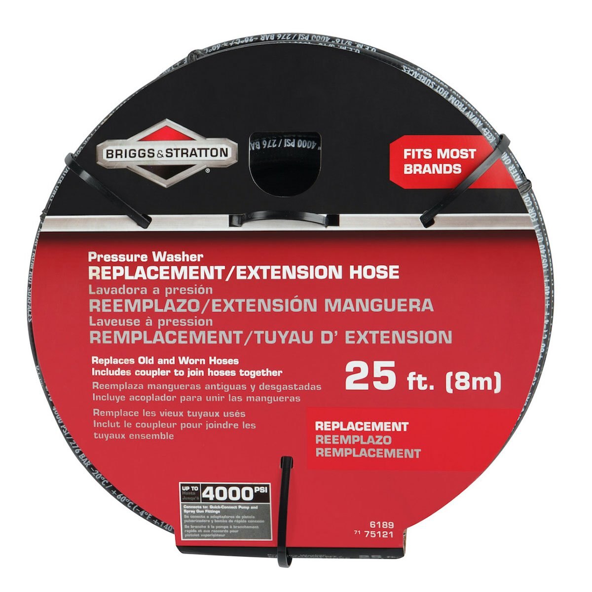 Manguera para Hidrolavadora Max 4000Psi de 2.32Mts Briggs & Stratton