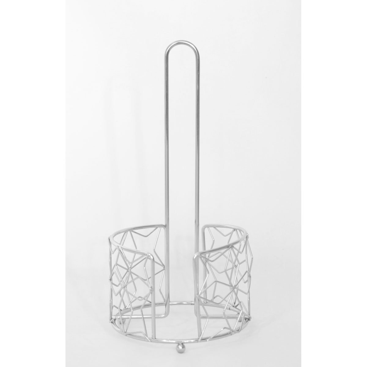 Home Nature Porta Rollos de Metal Plata