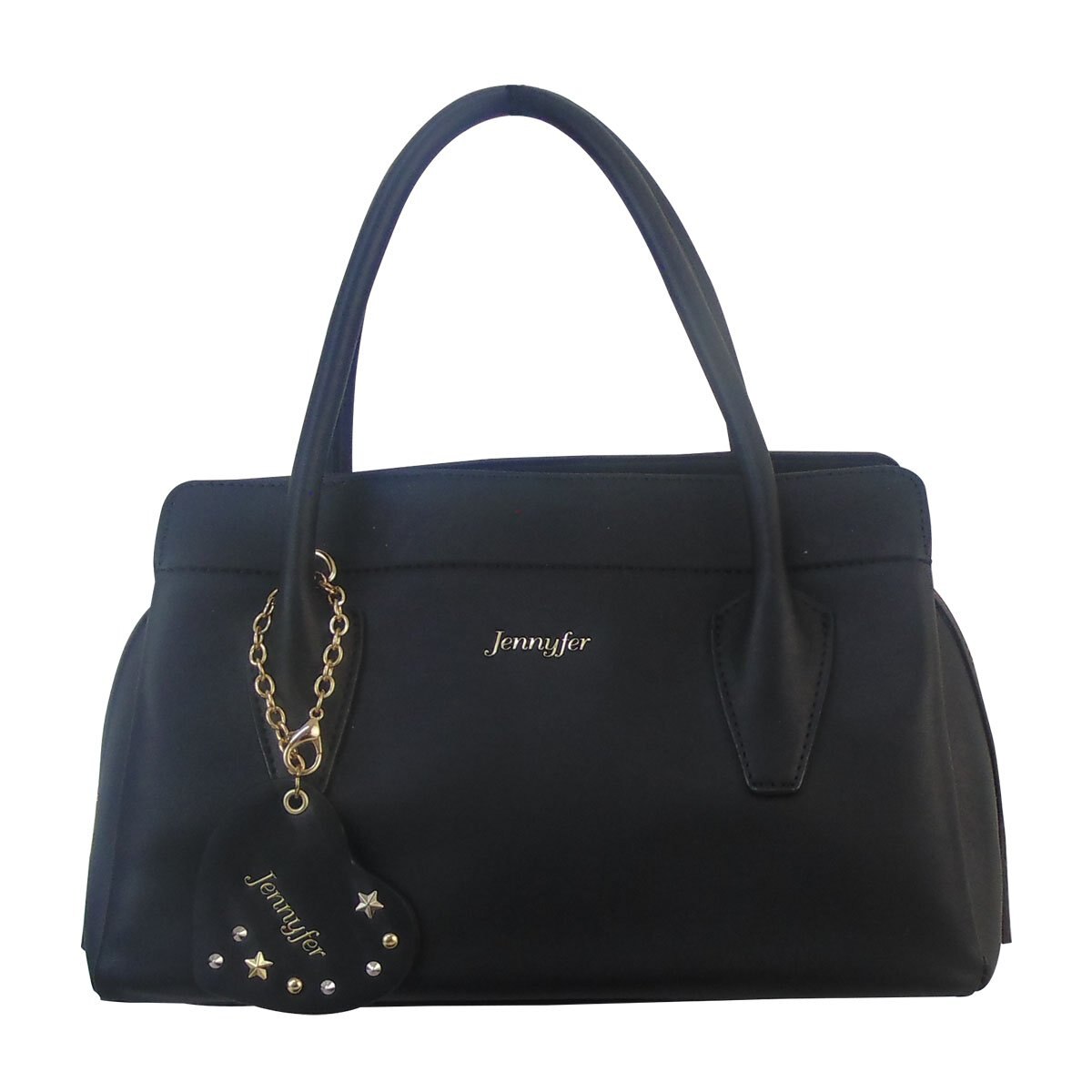 Bolso de Color Negro con Dos Asas Jennyfer