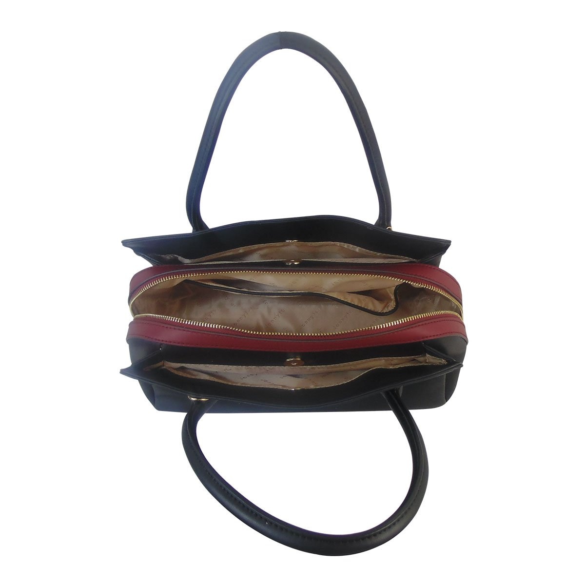 Bolso de Color Negro con Dos Asas Jennyfer