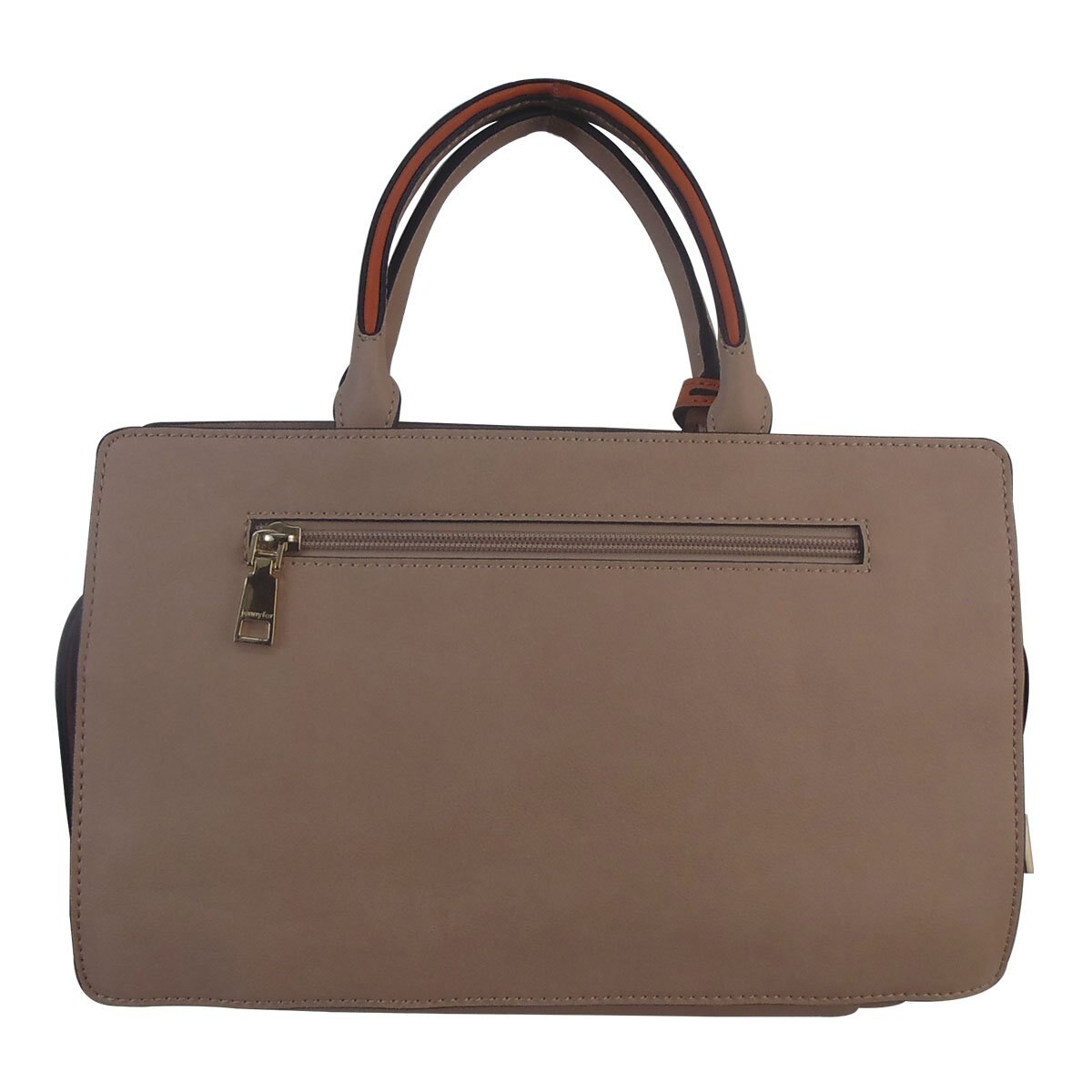 Bolso Rosa de Dos Asas Detalles Color Naranja Jennyfer