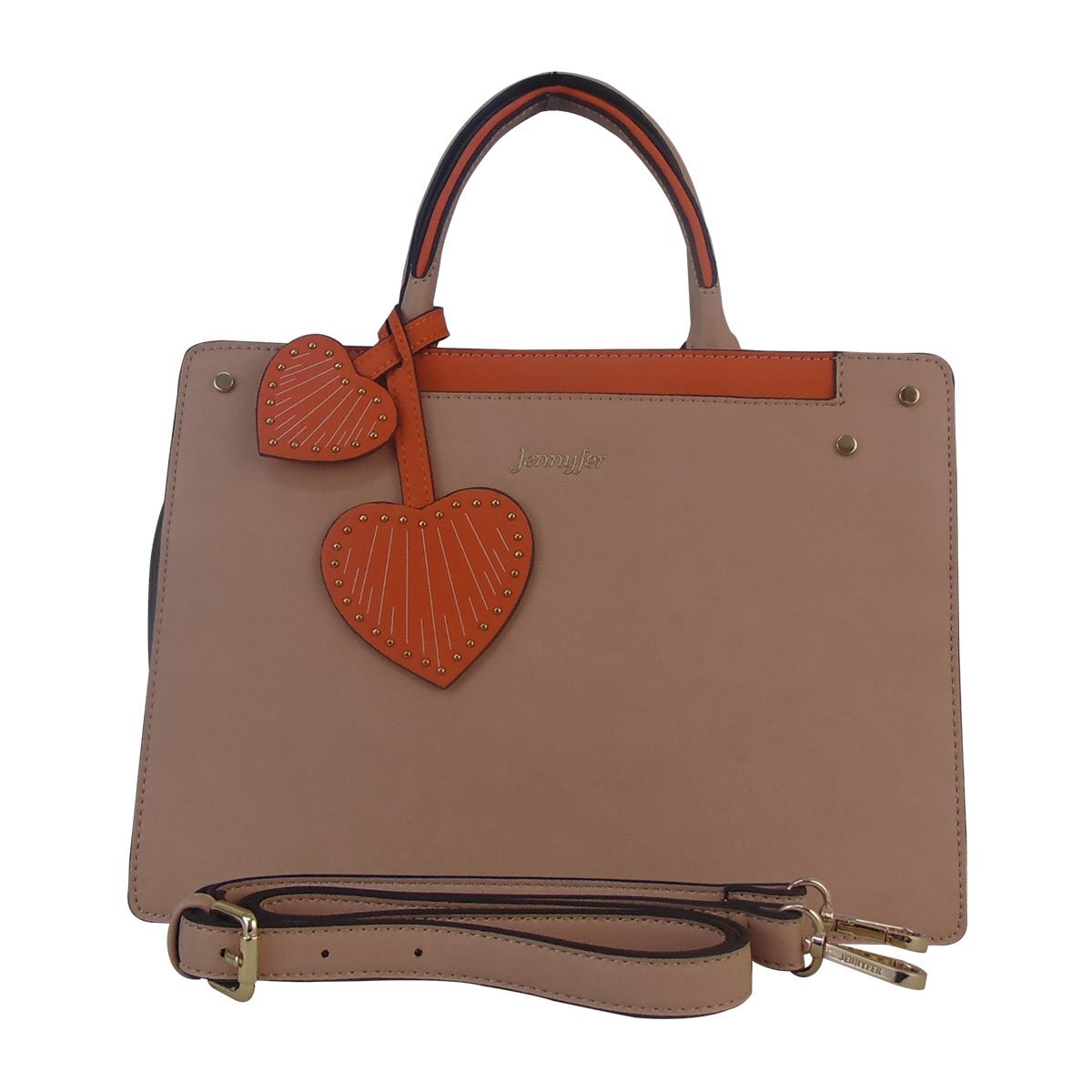Bolso con Detalles Color Naranja Jennyfer