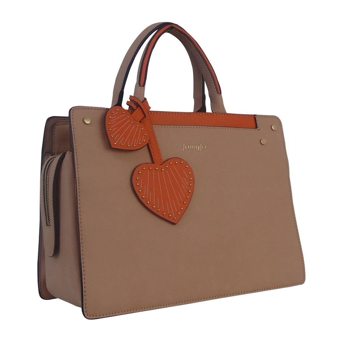Bolso con Detalles Color Naranja Jennyfer