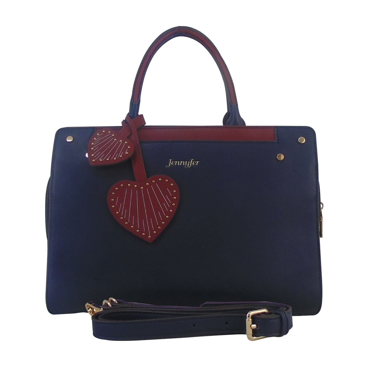 Bolso con Detalles Color Vino Jennyfer