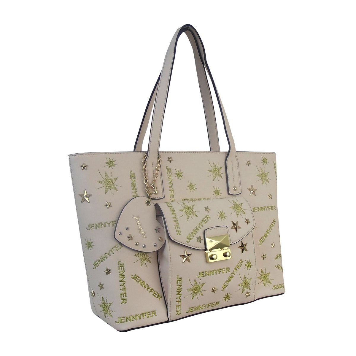 Bolso de Color Beige con Estoperoles Jennyfer