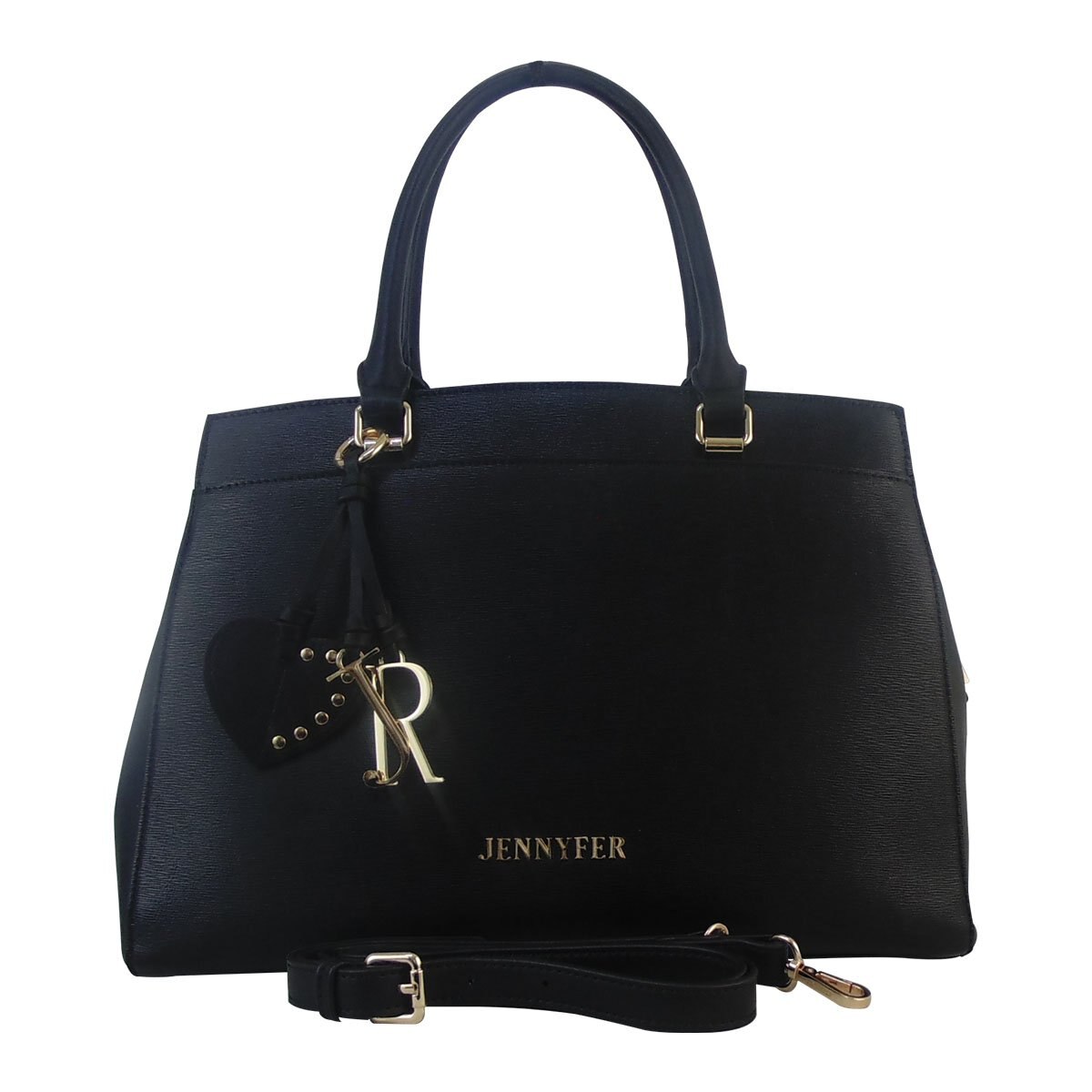 Bolso de Color Negro con Llavero Jennyfer