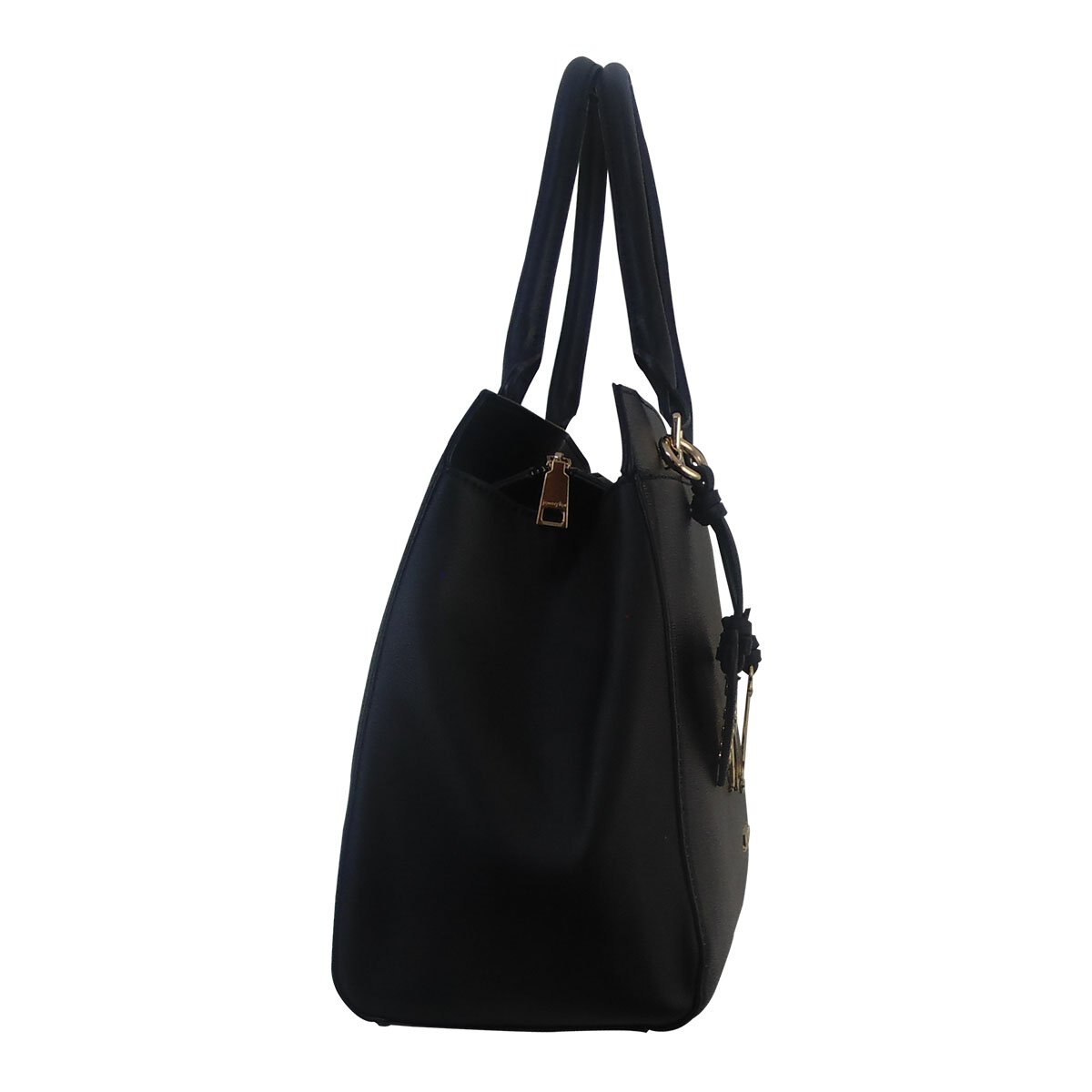 Bolso de Color Negro con Llavero Jennyfer