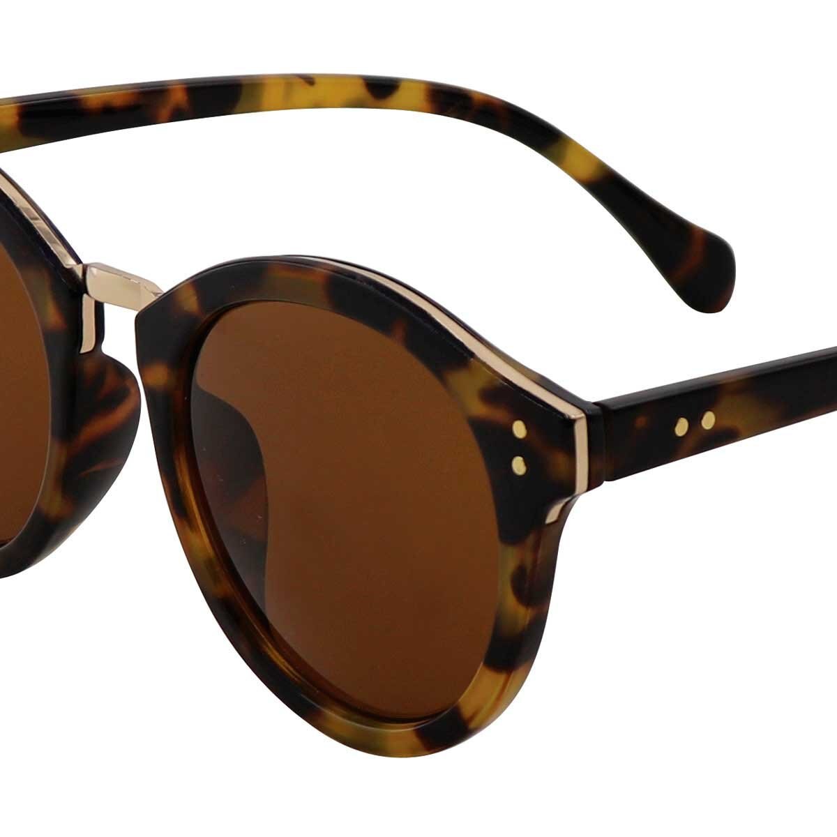 Lentes Rnd Dorado/mlk Carey Micas Cafés Emanuel Ungaro