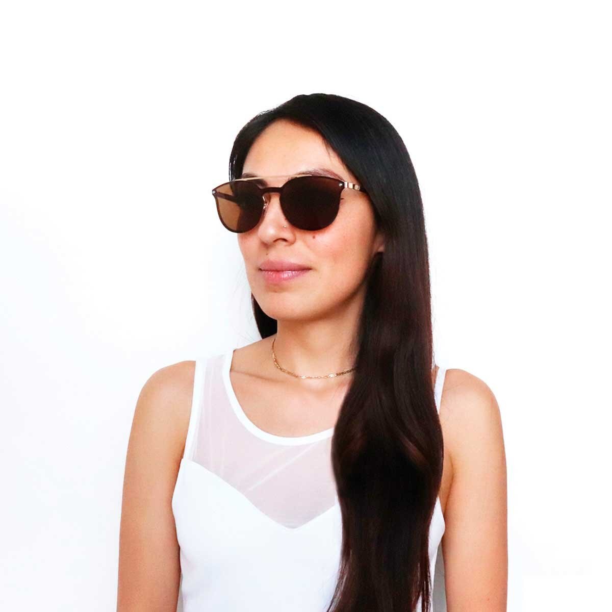 Lentes Rndcat Mtl Dorado Micas Cafés Emanuel Ungaro