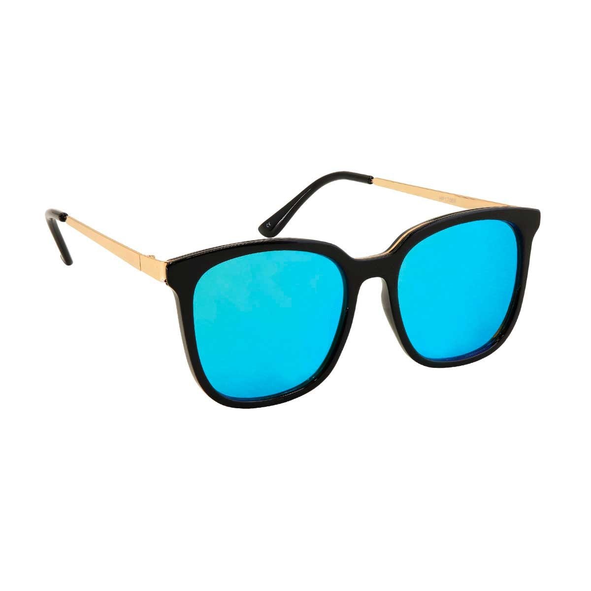 Lentes Mariposa Dorado/negro Micas Flash Azul Emanuel Ungaro