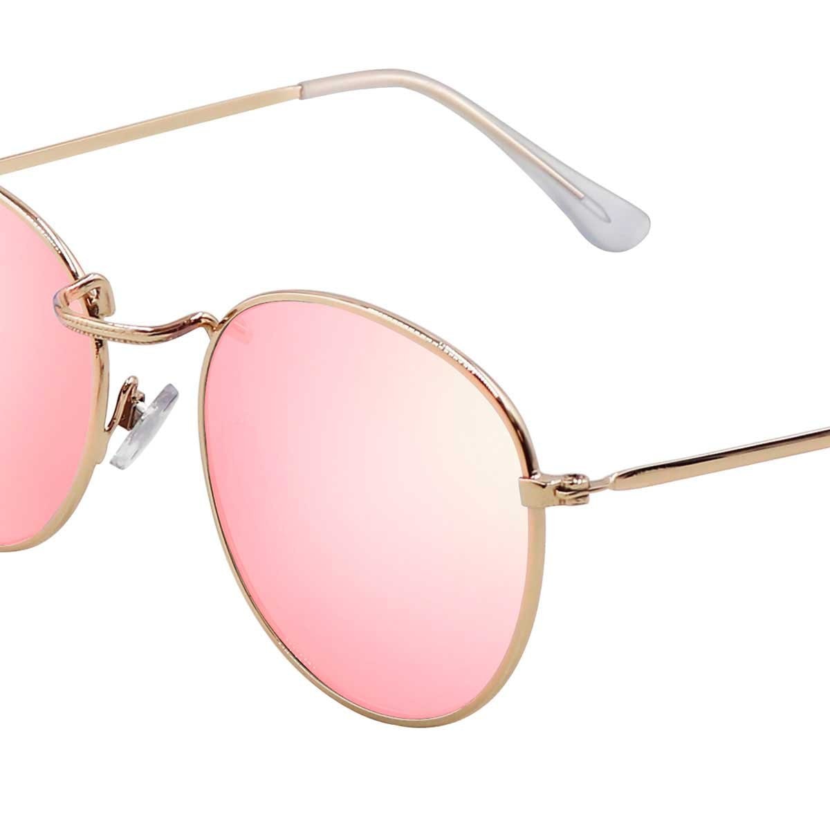 Lentes Rnd Mtl Dorado Micas Flash Rosa Mossimo