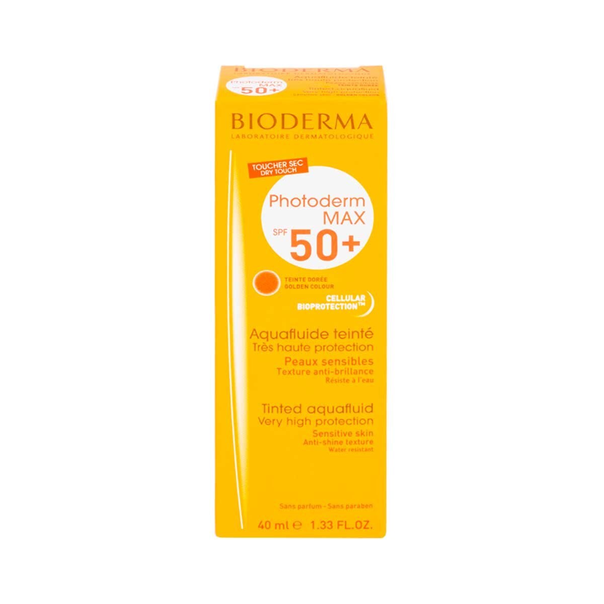 Photoderm Max Aquafluide Toque Seco Dorado Spf50+ 40Ml Bioderma