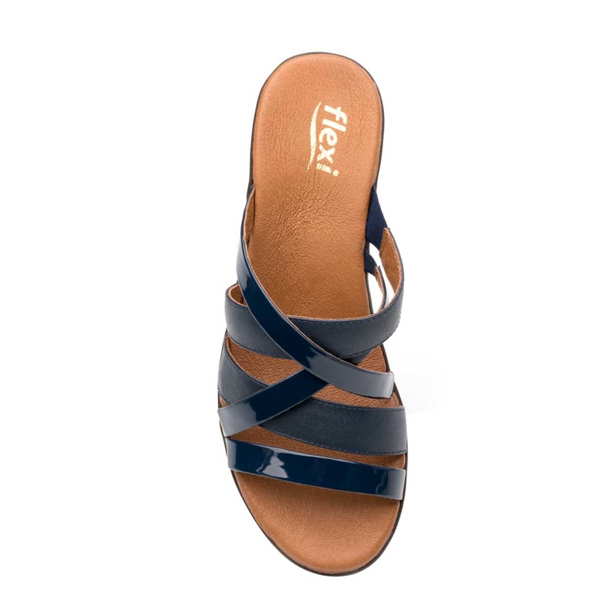 Sandalia Azul Multitira Flexi