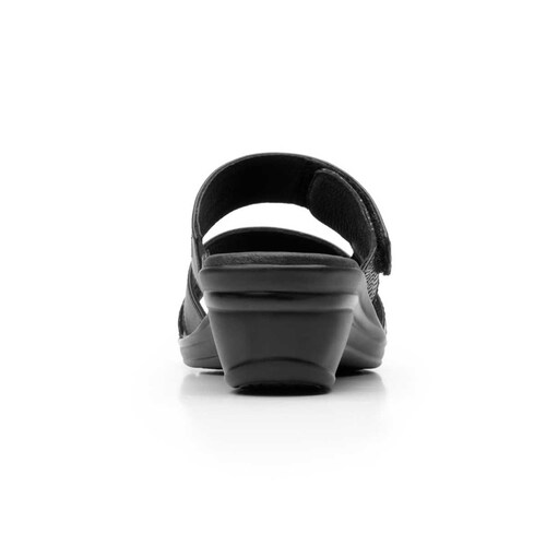 Sandalia Negra con Velcro Flexi