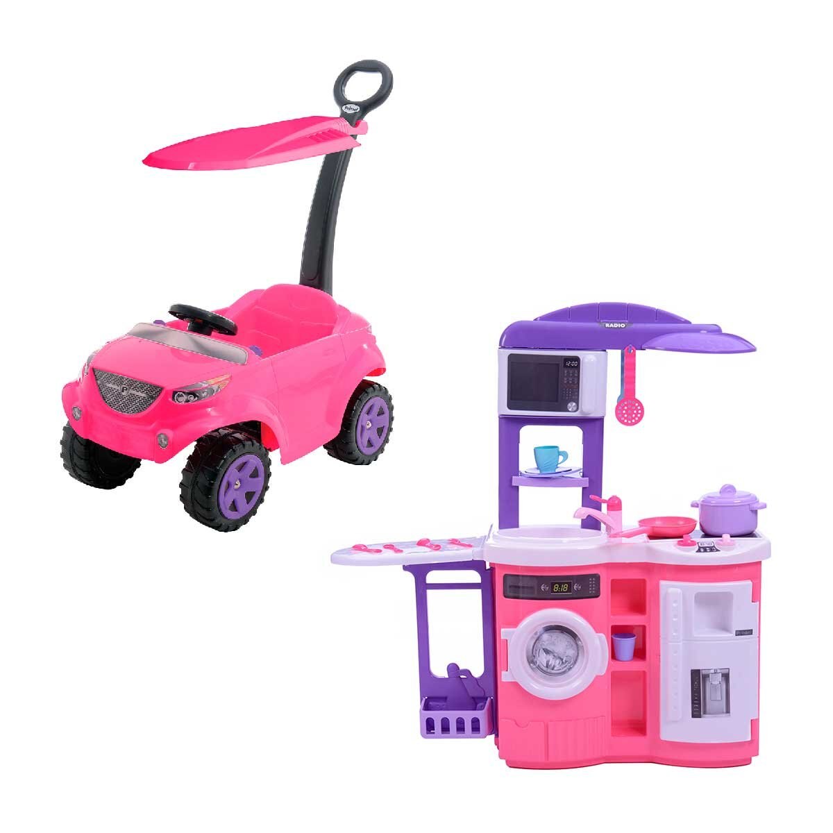 Combo Corsa Girl con Cocinita Cook´n Play Electronic Lila Prinsel