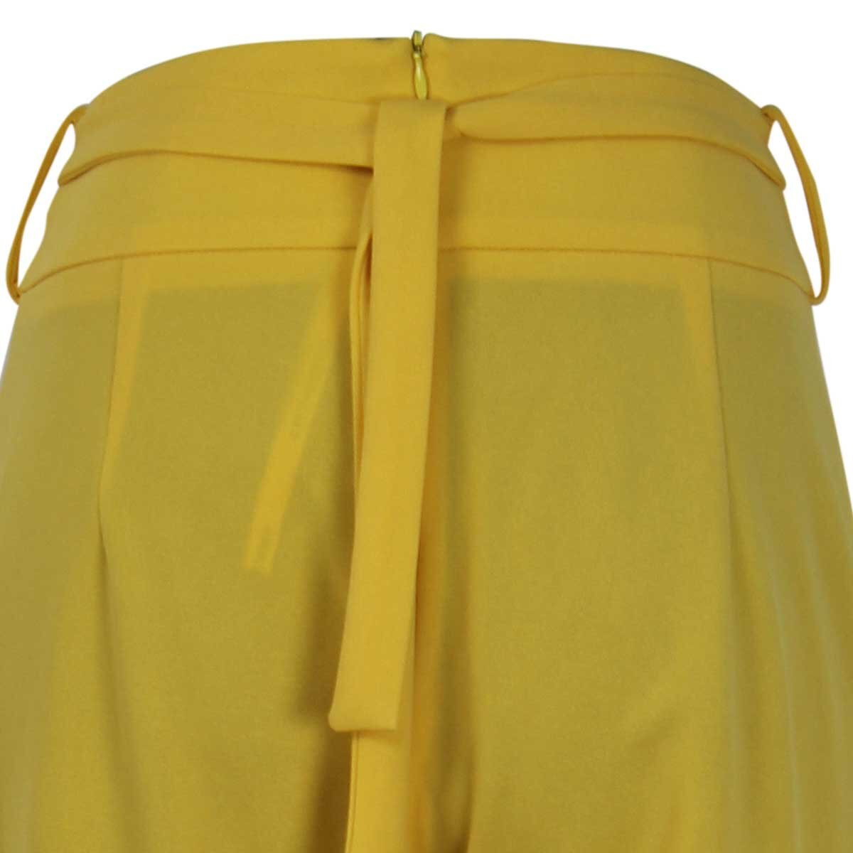 Pantalón Color Mostaza Corte Recto City Femme para Dama