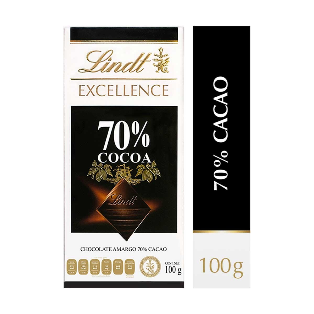 Barra De Chocolate Amargo 70 Cocoa Lindt Sears