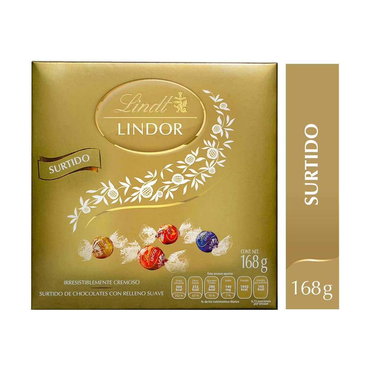 Caja de chocolates lindor 168g lindt Sears