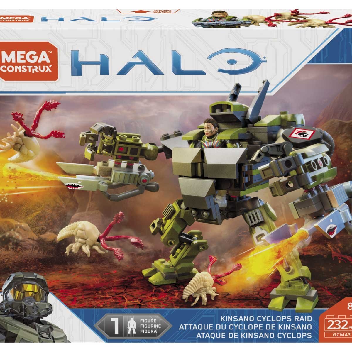 Halo Ataque de Kinsano Cyclops Mattel