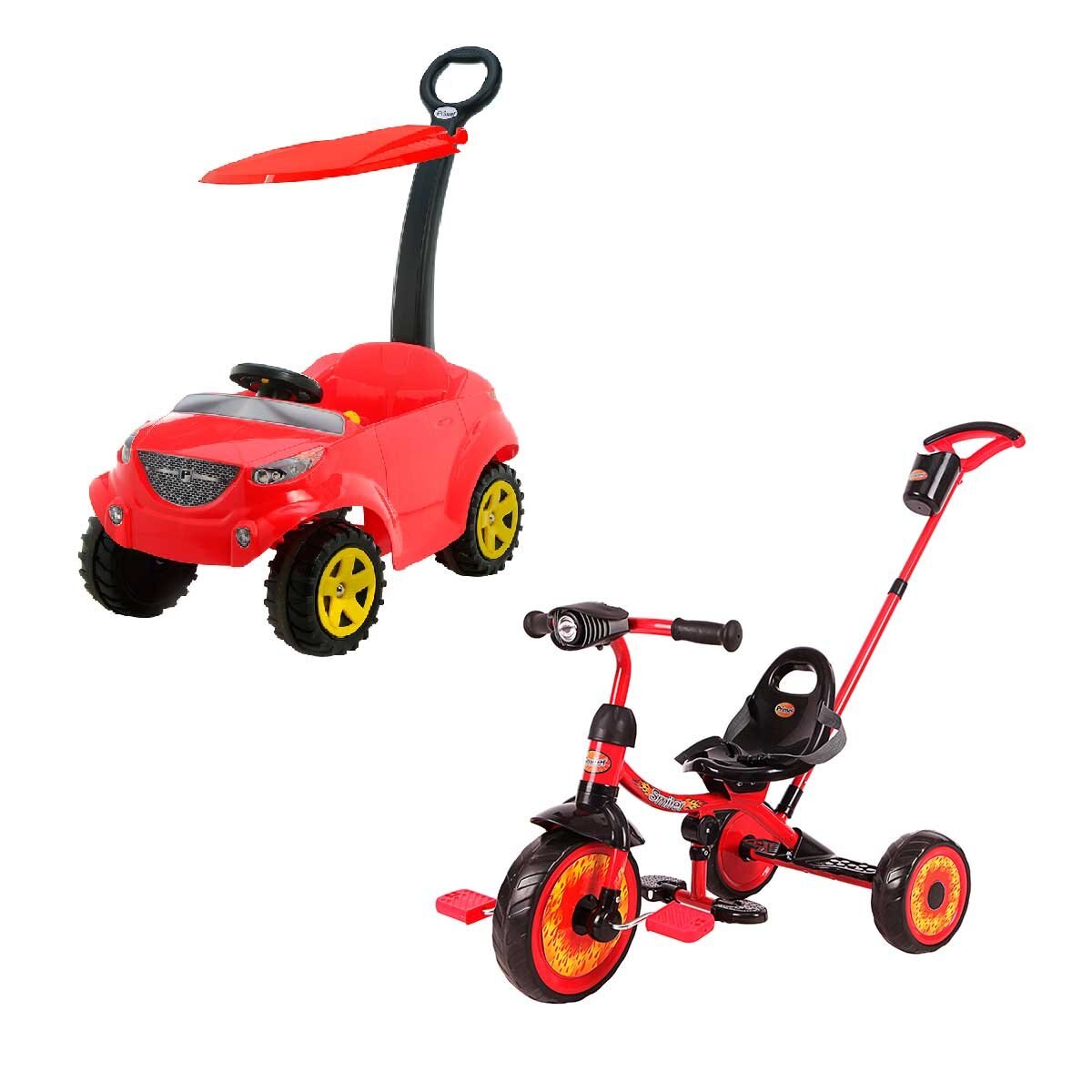 Combo Corsa Boy con Triciclo Smiler Boy Prinsel
