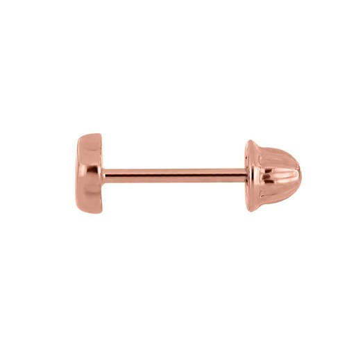Broqueles Oro Rosa 14Kt y Diamante para Bebé Mi Primer Diamante