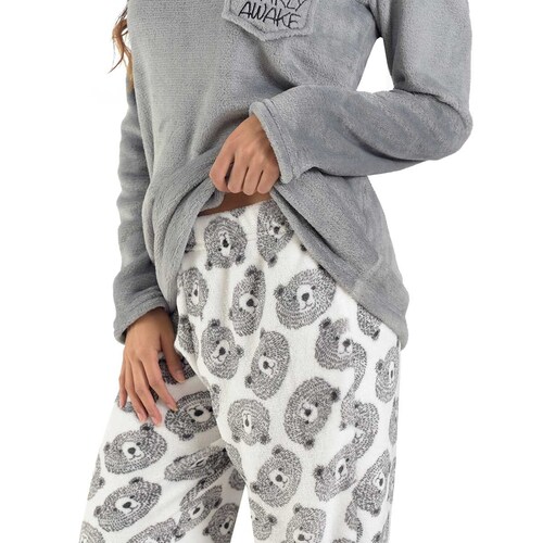 Pijama Flannel Pantalón Estampado de Osos Incanto