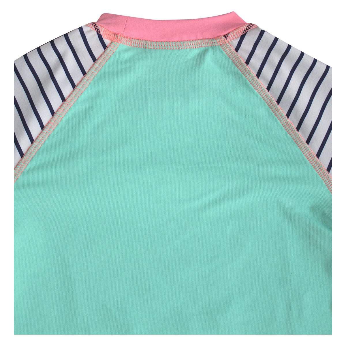 Playera de Surf Cuello Redondo Manga Larga Rayada Skysoul