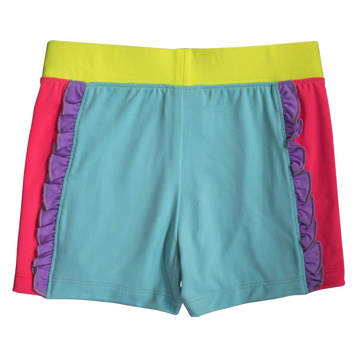 Short Multicolor Pretina Separada con Olanes en Costados Skysoul para Niña