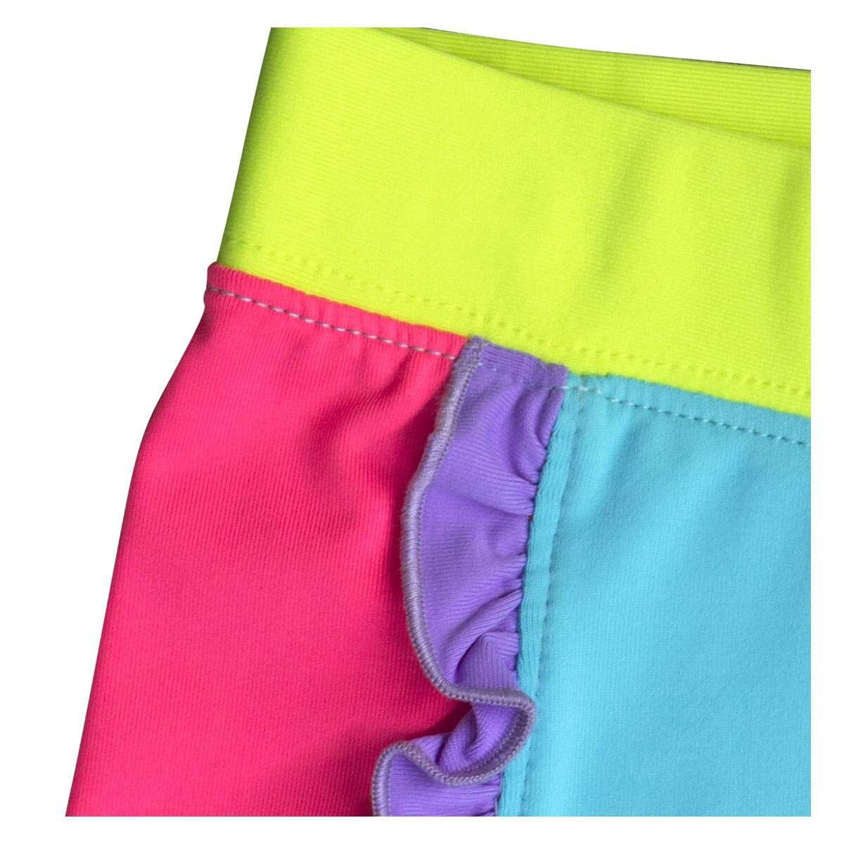 Short Multicolor Pretina Separada con Olanes en Costados Skysoul para Niña