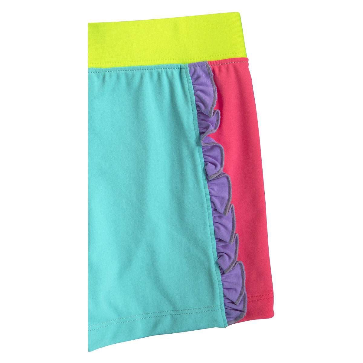 Short Multicolor Pretina Separada con Olanes en Costados Skysoul para Niña
