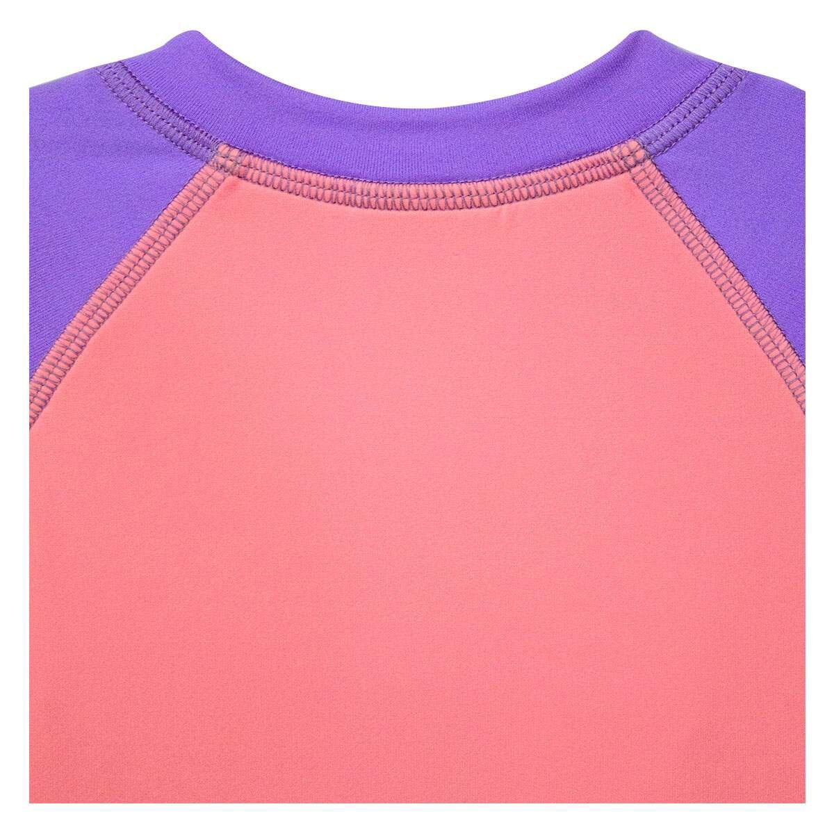 Body Bikini Rosa con Morado Cuello Henley con Cierre al Frente Skysoul