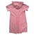 Vestido Rosa Manga Corta Escote Redondo con Capucha Skysoul