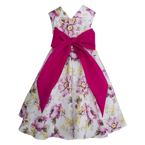 Vestido Formal Sin Mangas Estampado de Flores Gerat