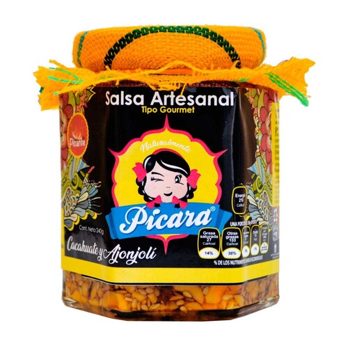 Salsa Gourmet Artesanal de Cacahuate Naturalmente Pícara