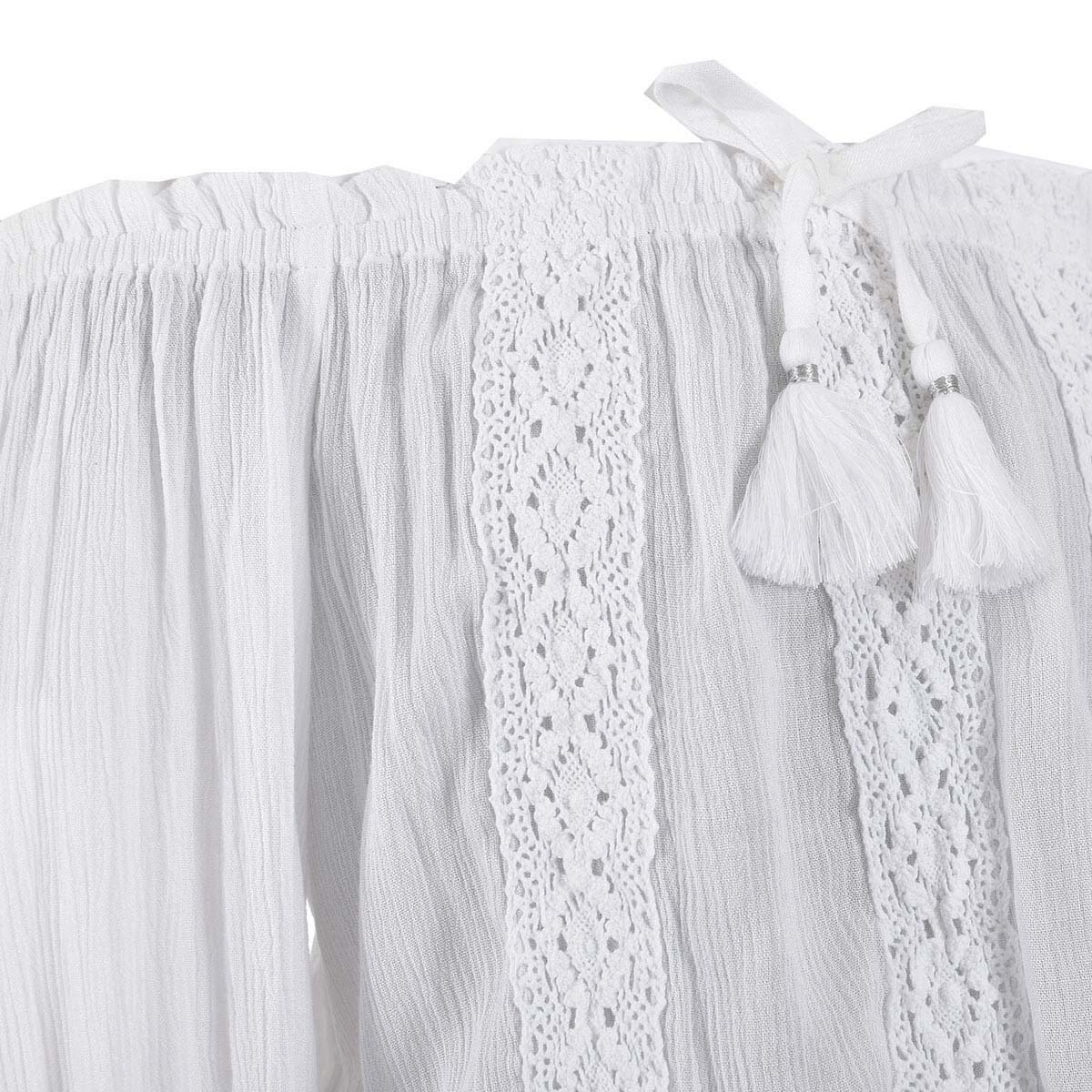 Blusa Strapless Manga Corta Fukka para Niña
