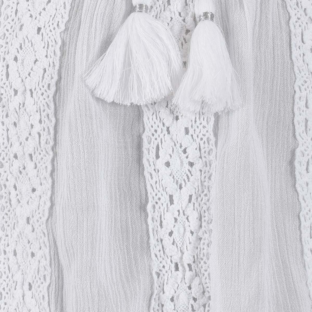 Blusa Strapless Manga Corta Fukka para Niña