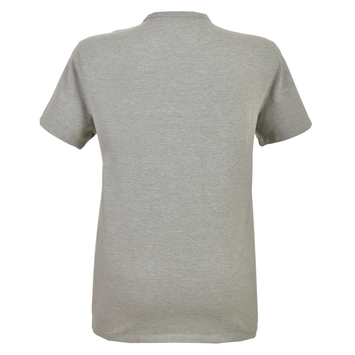 Playera Gris Manga Corta Cuello Redondo Estampada Fukka Plus para Caballero