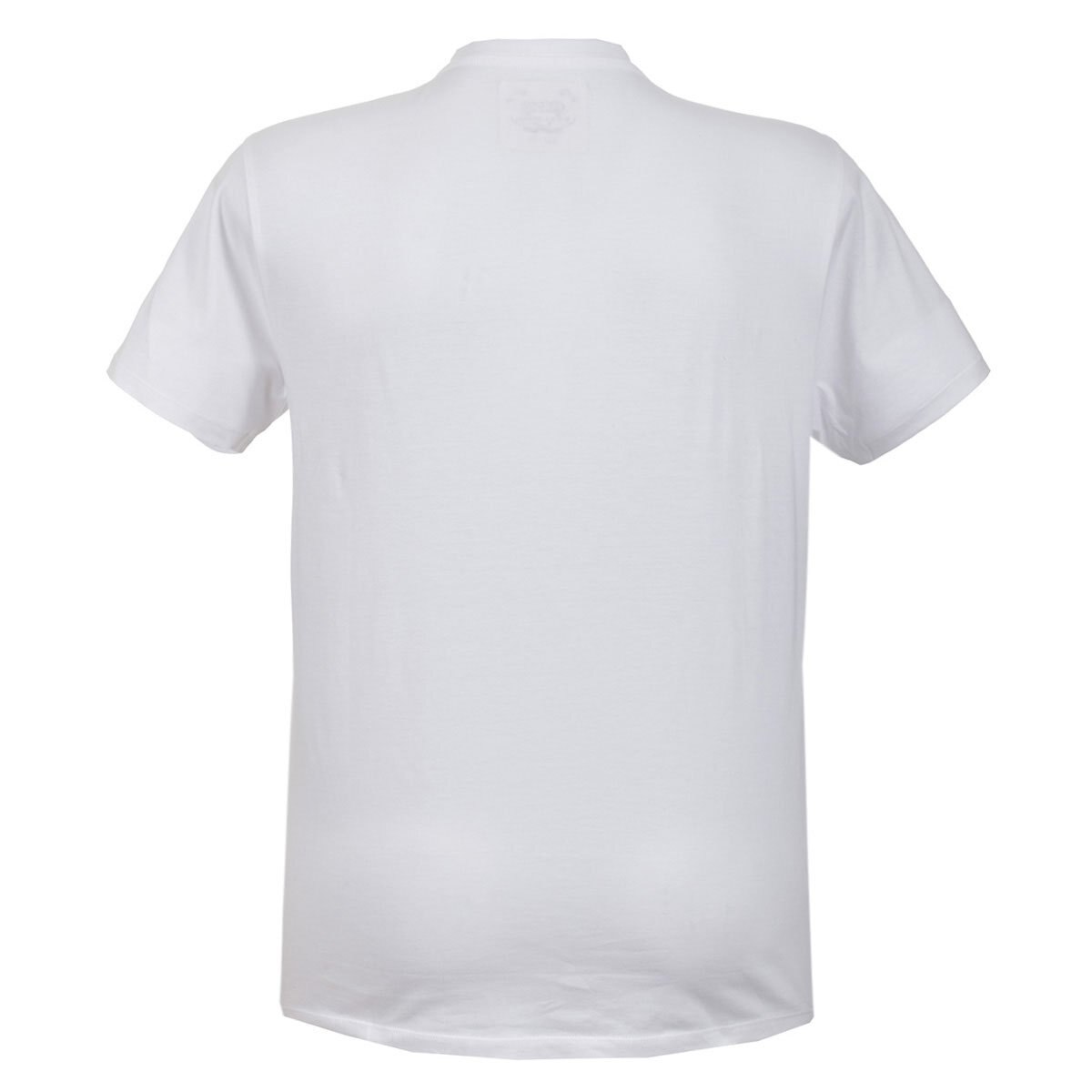 Playera Blanca Manga Corta Cuello Redondo Estampada Fukka Plus para Caballero