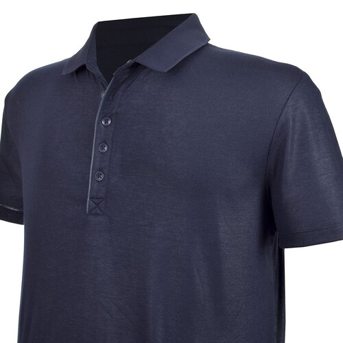 Playera Polo Azul Manga Corta Fukka Plus para Caballero