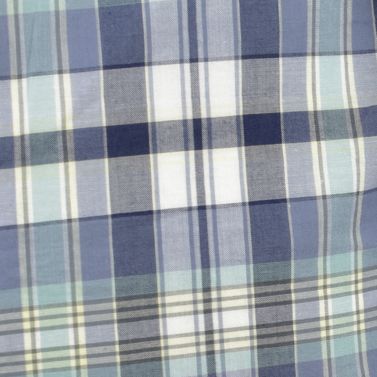 Camisa Azul Manga Larga Cuadros Combinados Jeanious Plus para Caballero