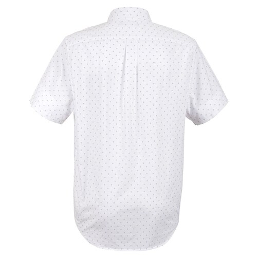 Camisa Blanca Estampada Manga Corta J.opus