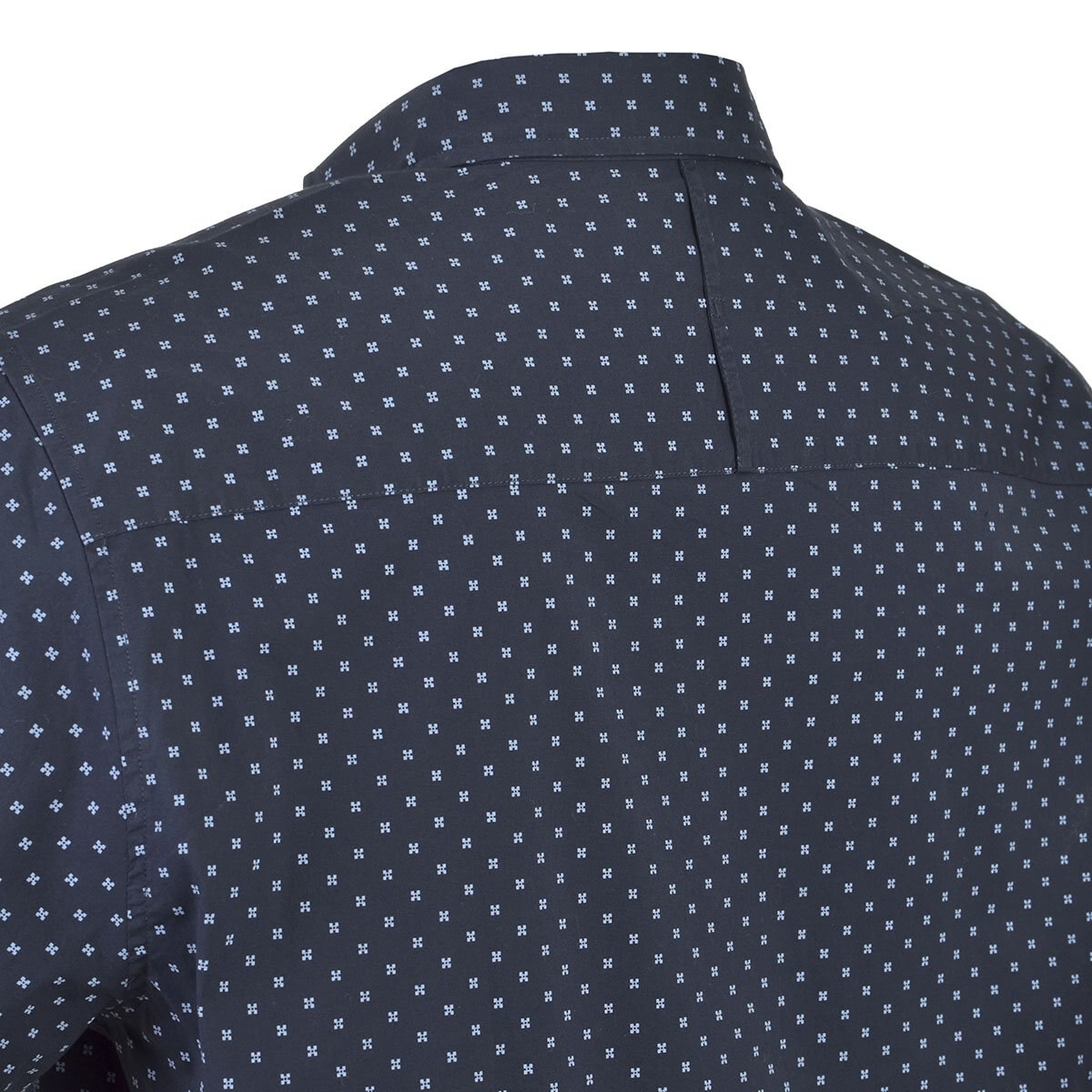 Camisa Azul Estampada Manga Corta J. Opus para Caballero