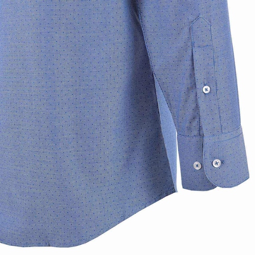 Camisa de Vestir Azul Manga Larga Marca Nina Ricci