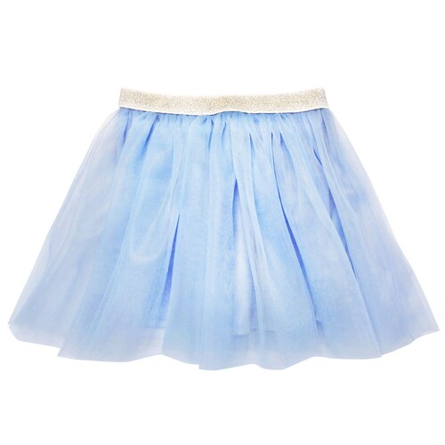 Falda de Mesh Azul Barbie para Niña